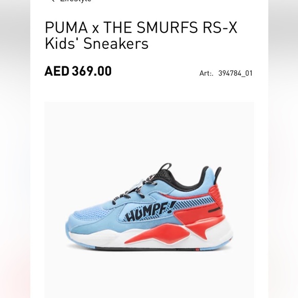 Puma x The Smurfs RS-X Kids Sneaker - Picture 15 of 15
